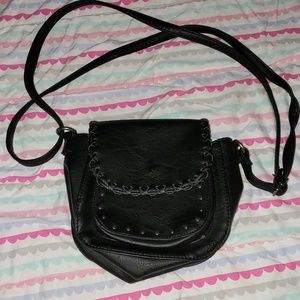 Small Black Leather Purse